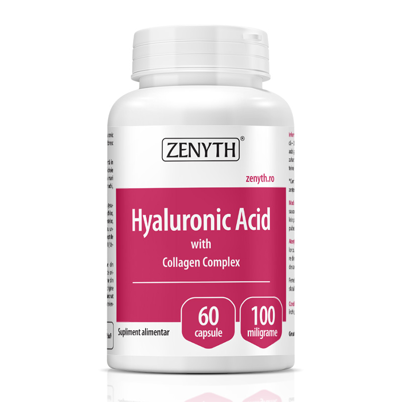 Acid Hyaluronic cu Collagen Complex 700 mg (60 capsule), Zenyth Pharmaceuticals Efarmacie.ro