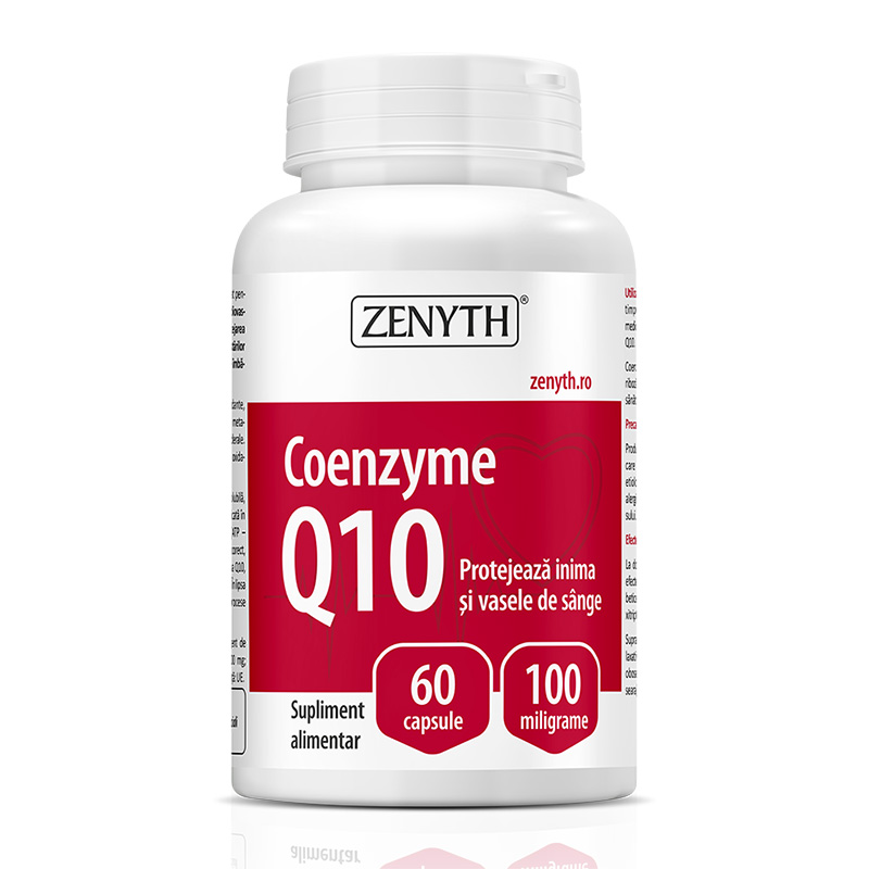 Coenzyme Q10 100 mg (60 capsule), Zenyth Pharmaceuticals Efarmacie.ro