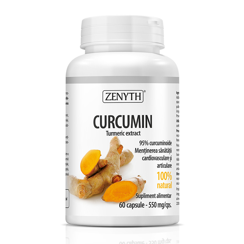 Curcumin 550 mg (60 capsule), Zenyth Pharmaceuticals Efarmacie.ro imagine 2022
