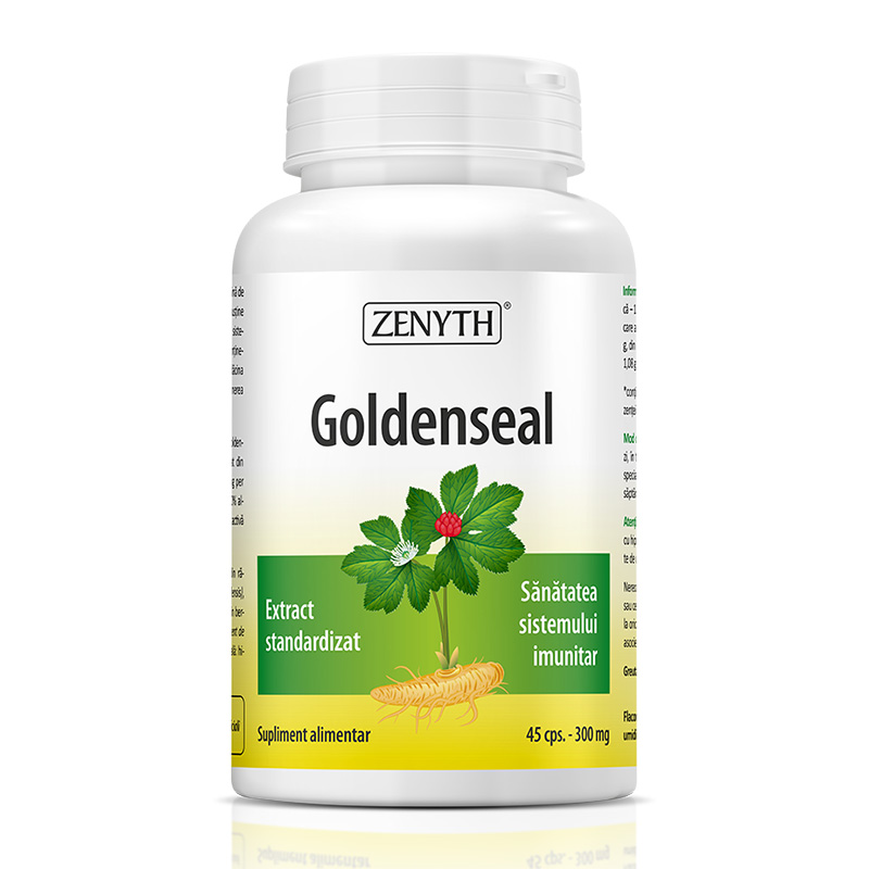 Goldenseal 300 mg (45 capsule), Zenyth Pharmaceuticals Efarmacie.ro imagine 2022