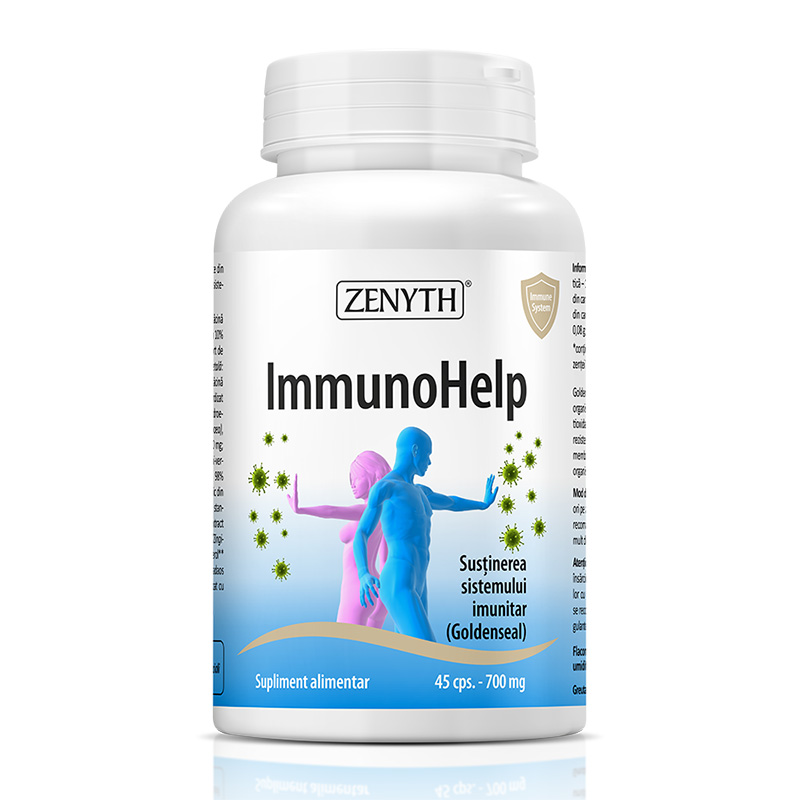 ImmunoHelp 700 mg (45 capsule), Zenyth Pharmaceuticals Efarmacie.ro imagine 2022