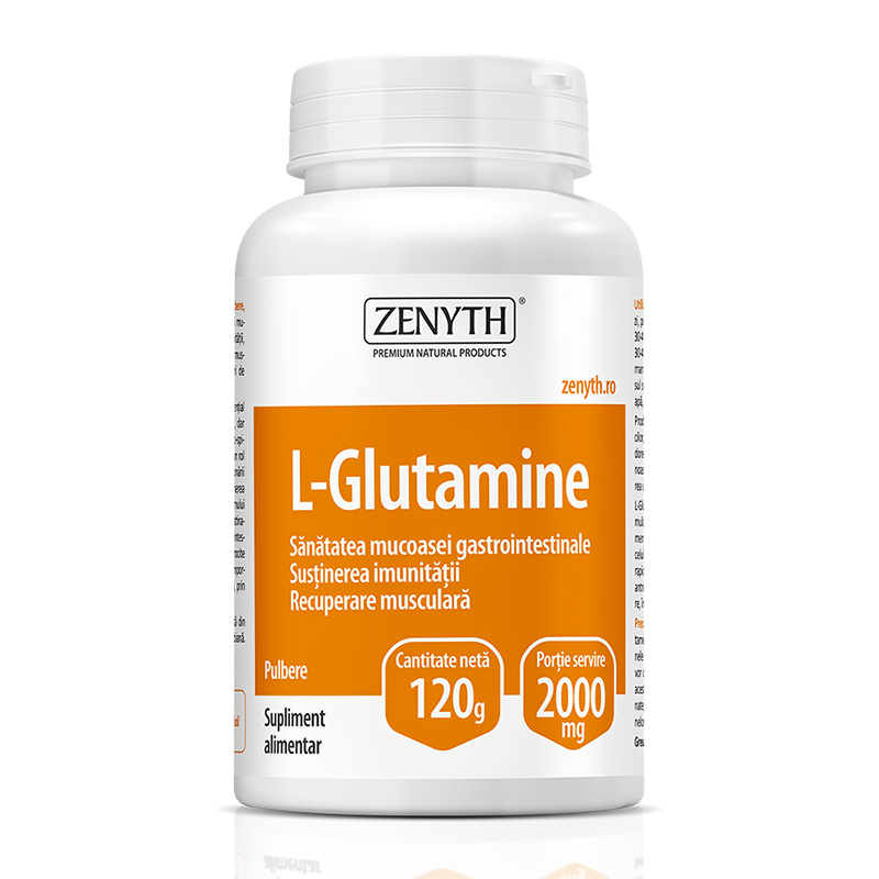 L-Glutamine 120 grame, Zenyth Pharmaceuticals Efarmacie.ro imagine 2022