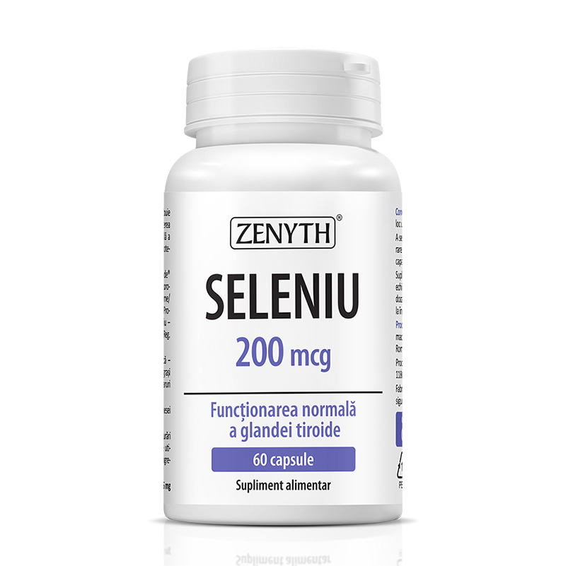 Seleniu 200 mcg (60 capsule), Zenyth Pharmaceuticals Efarmacie.ro