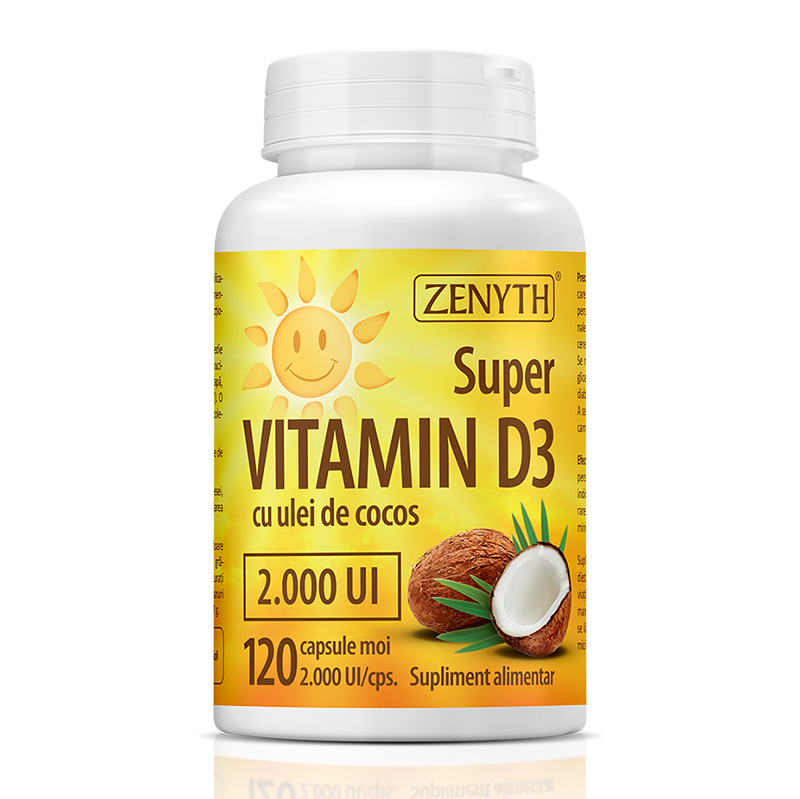 Super Vitamin D3 2000 UI (120 capsule), Zenyth Pharmaceuticals