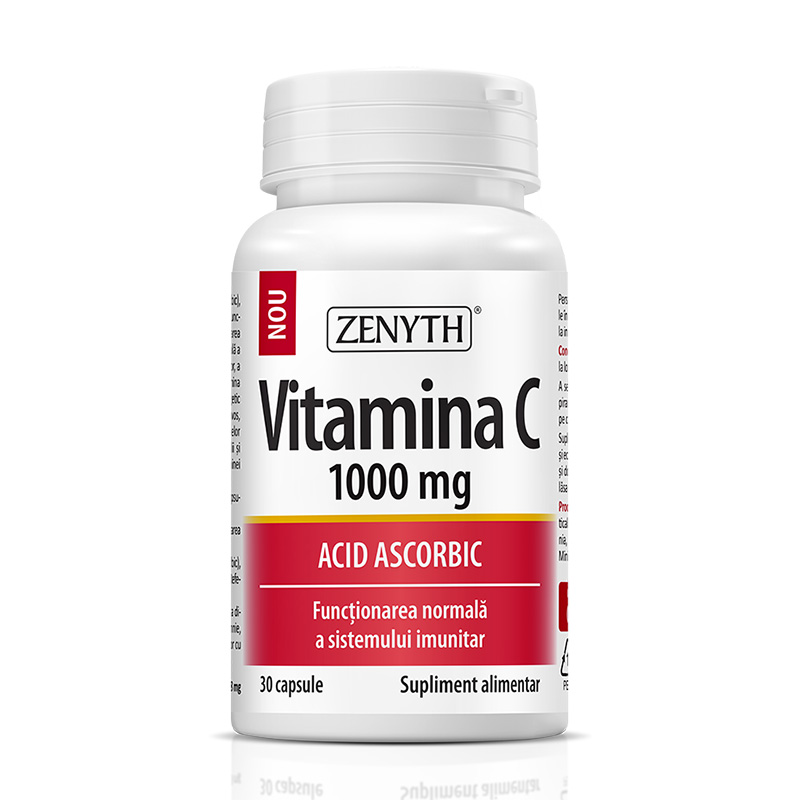 Vitamina C 1000 mg (30 capsule), Zenyth Pharmaceuticals