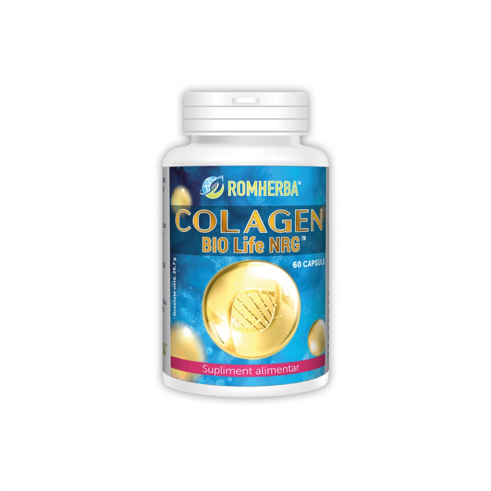 Colagen bio Lifenrg (60 capsule), Romherba Efarmacie.ro